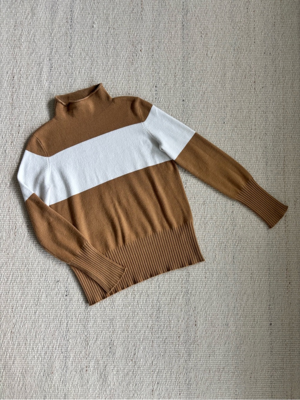 | French Connection | Mockneck Colorblock Sweater Women’s size Medium